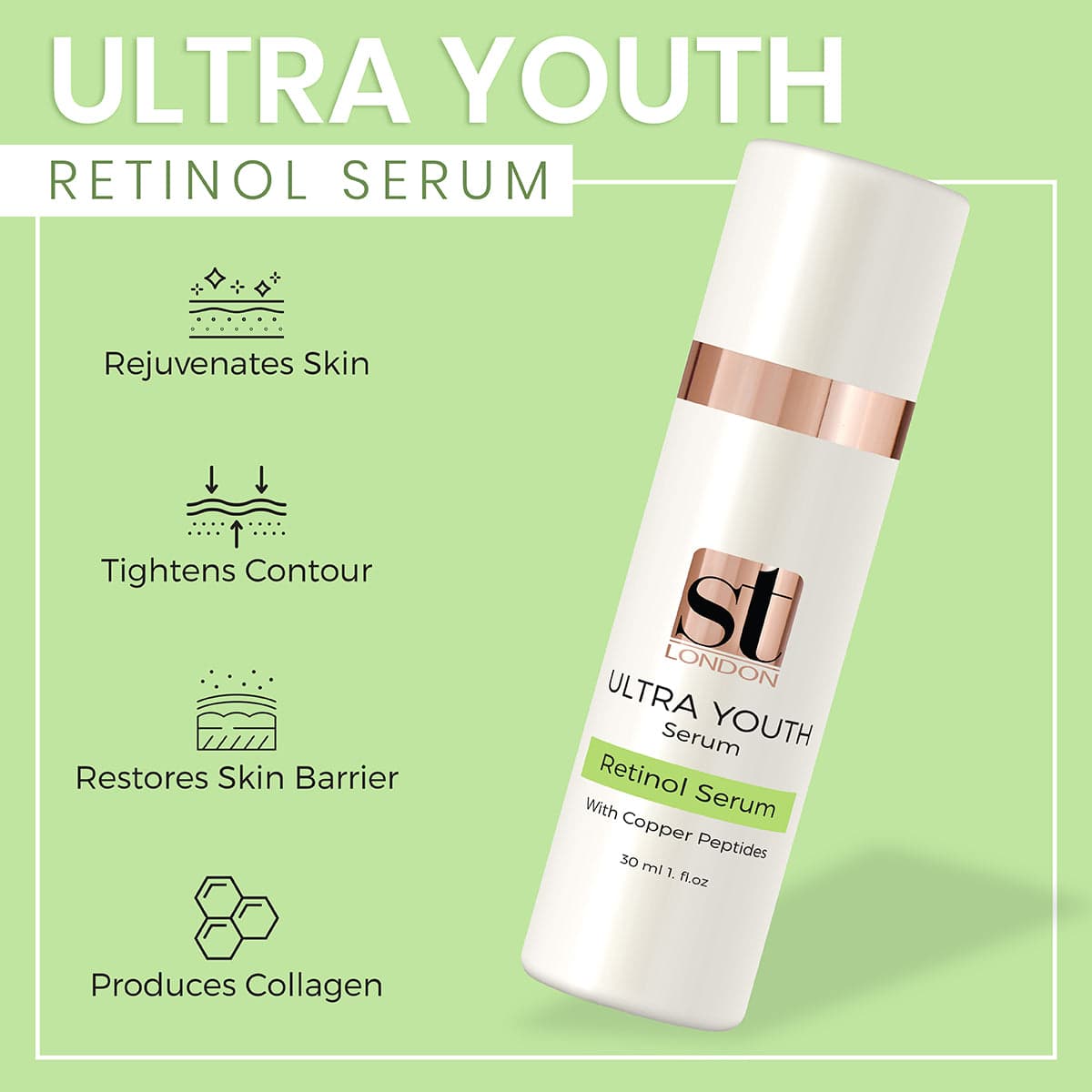 ST London Ultra Youth Retinol Serum 30ml