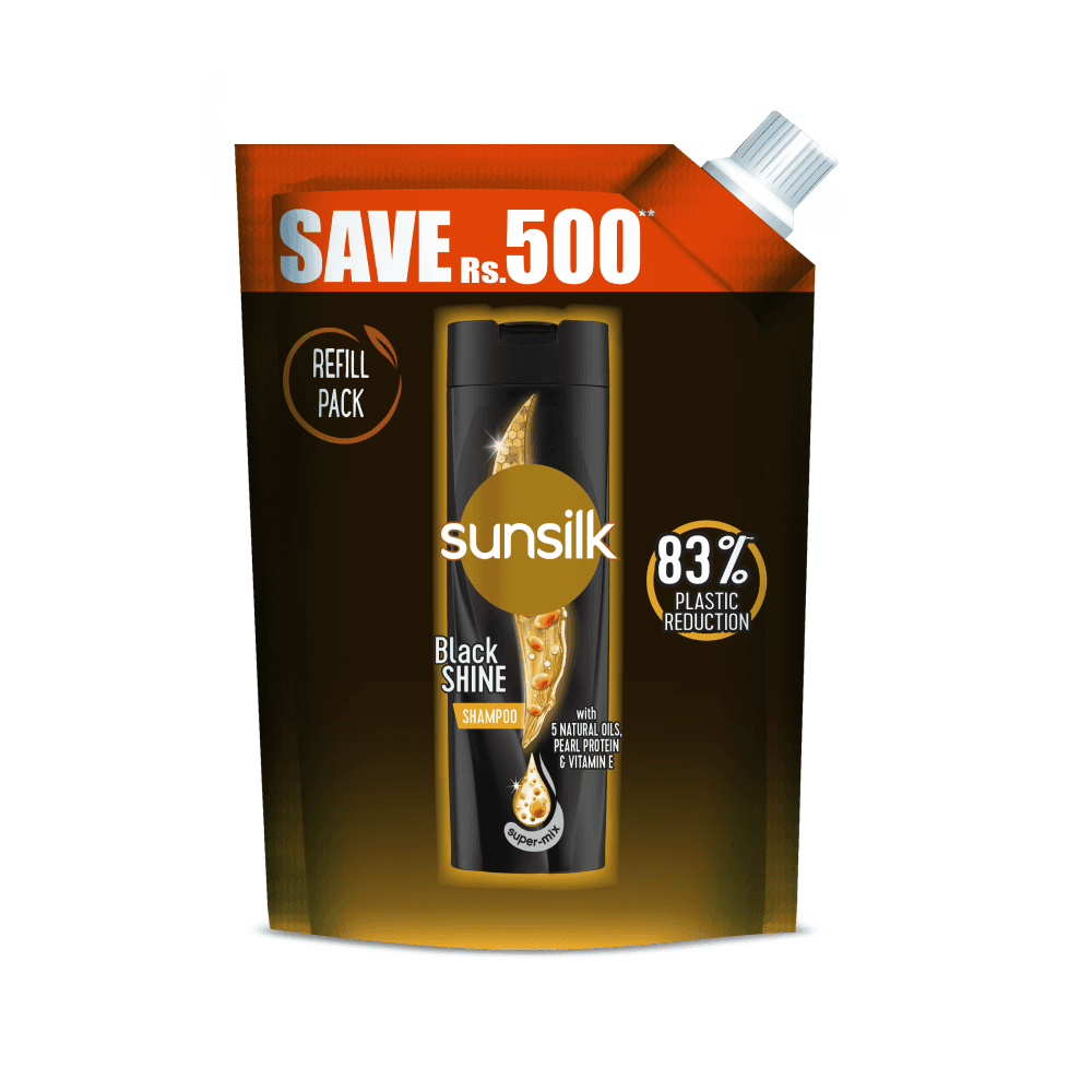 Sunsilk Black Shine Refill Pouch - 1L