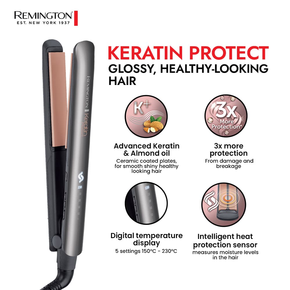 S8598 Remington Keratin Protect Ceramic Hair Straightener