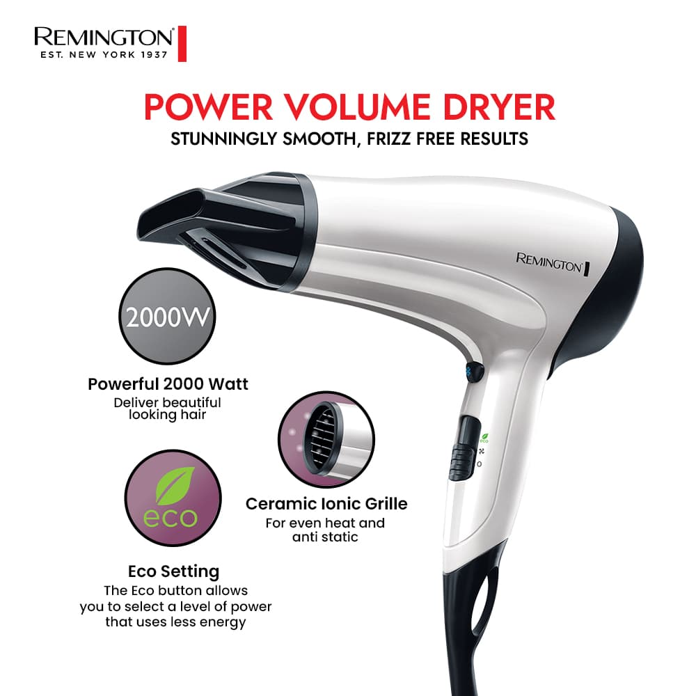 D3015 Remington Power Volume 2000W Dryer
