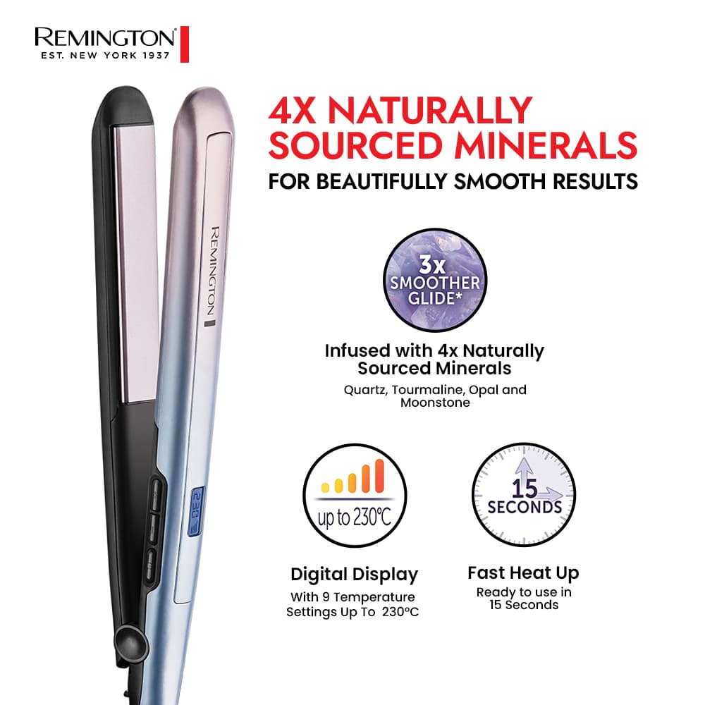 S5408 Remington Hair Straightener Minerals Glow