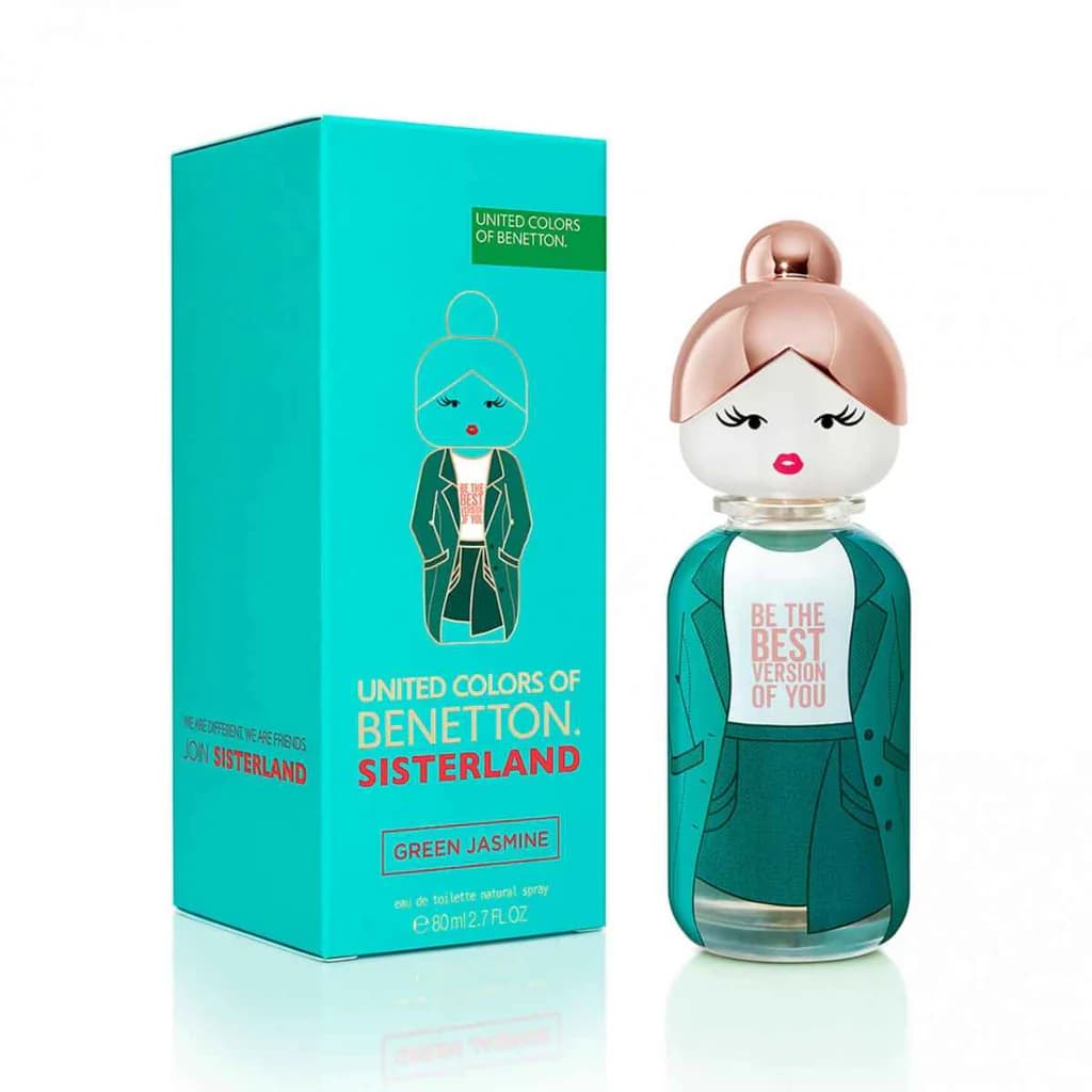 Benetton United Dreams Ladies Sisterland Green Jasmine EDT 80ml