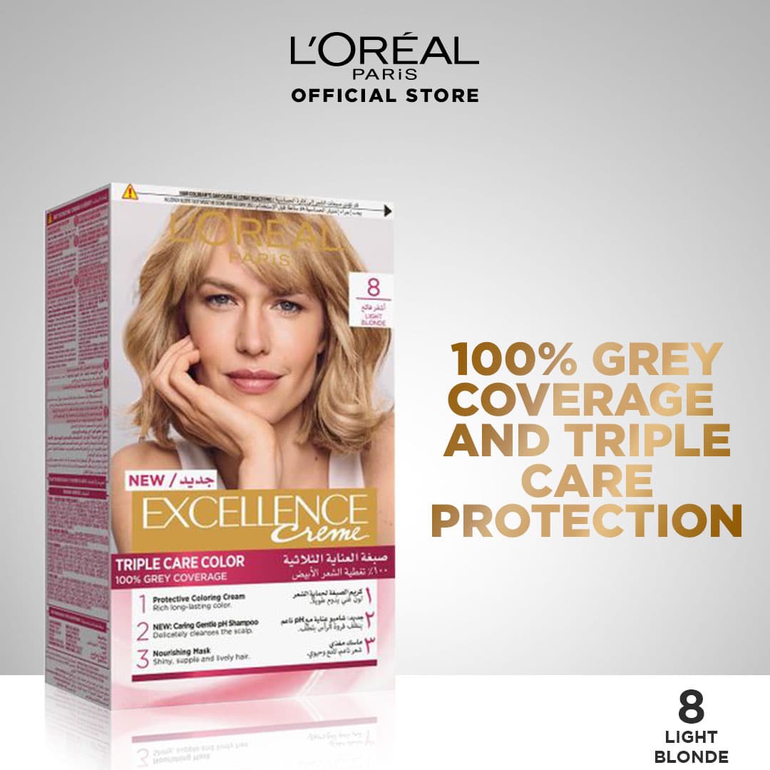 Loreal Paris Excellence Creme - 8 Light Blonde
