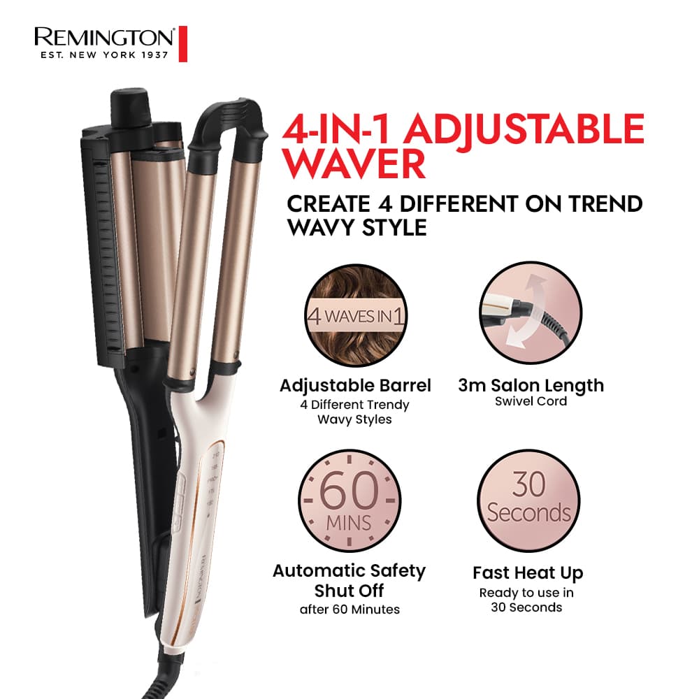 CI91AW Remington Proluxe 4-IN-1 Adjustable Waver