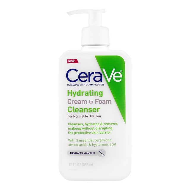 Cerave Hydrating Cream-To-Foam Cleanser Normal to Dry Skin 355ml
