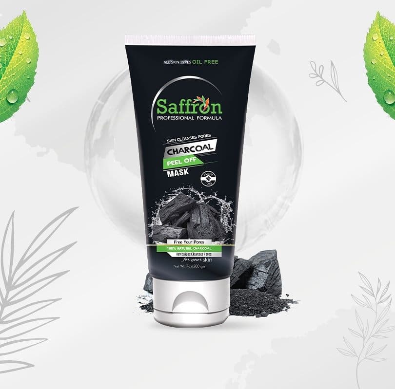 Saffron Charcoal Peel of Mask 200g