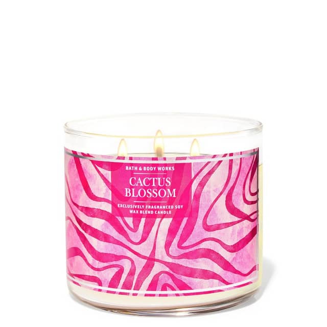 Bath And Body Works Cactus Blossom 3-Wick Candle
