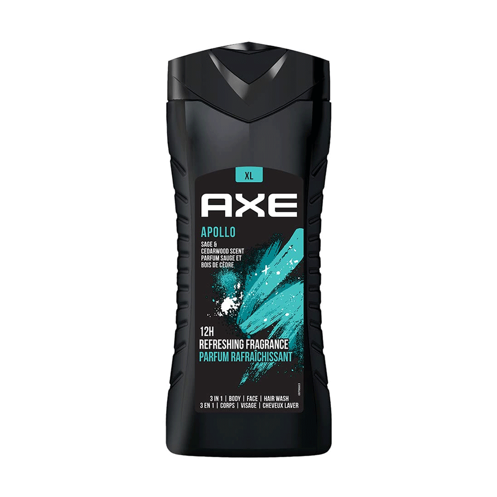 Axe Apollo Xl 3in1 Shower Gel 400ml