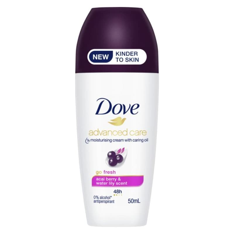 Dove Deodorant Roll-On Advanced Care Go Fresh Acai Berry Scent 48h anti-perspirant 50ml
