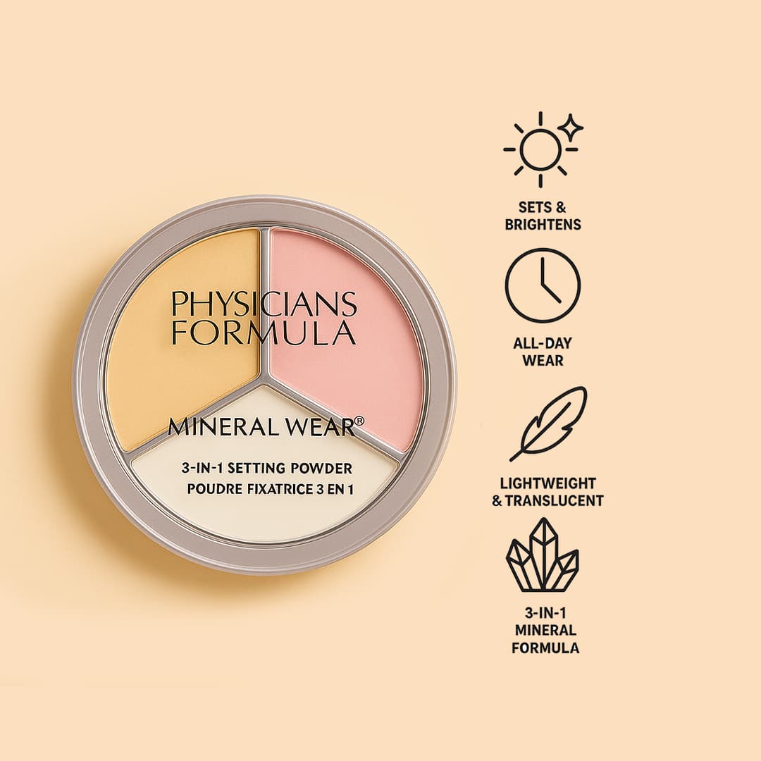 Physicians Formula 3 in 1 Sealing Powders Mineral Wear