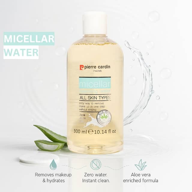 Pierre Cardin Paris Micellar Cleansing Water for Face, Eyes, Lips 300ml