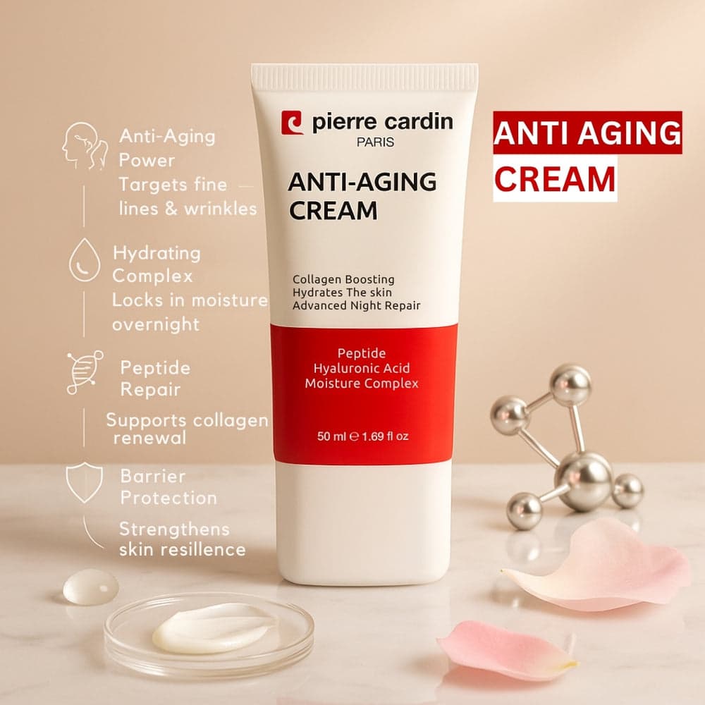 Pierre Cardin Paris Anti-Aging Cream With Collagen Boost and Hyaluronic Acid 50ml