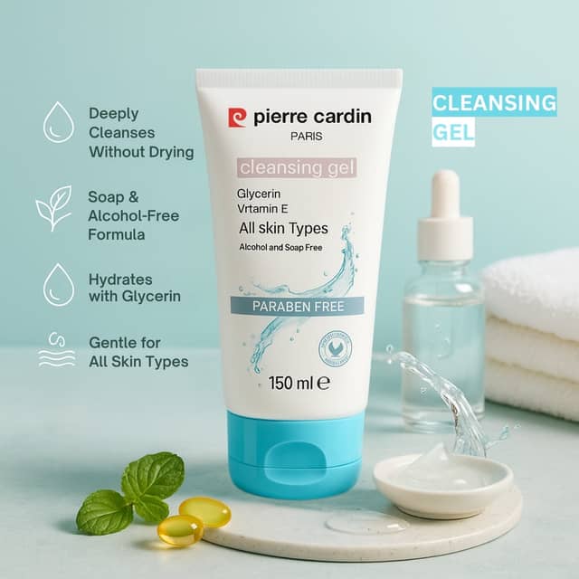 Pierre Cardin Paris Cleansing Gel For All Skin Types 150ml