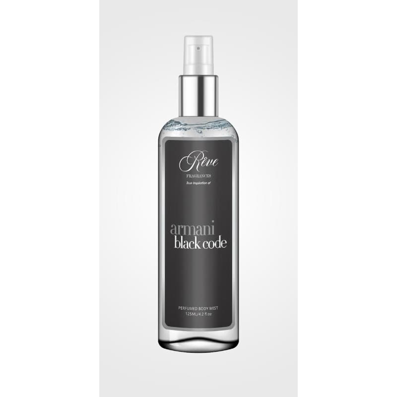Armani Black Code Body Mist By Reve Fragrances 125ml