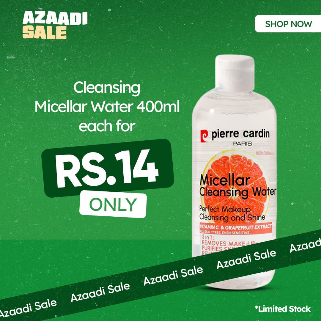 Pierre Cardin Cleansing Micellar Water 400ml - With Pink Grapefruit And Vitamin C