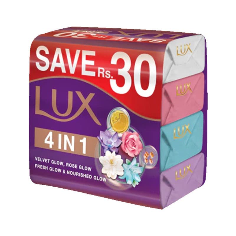 Lux Rainbow Pack Of 4 100g