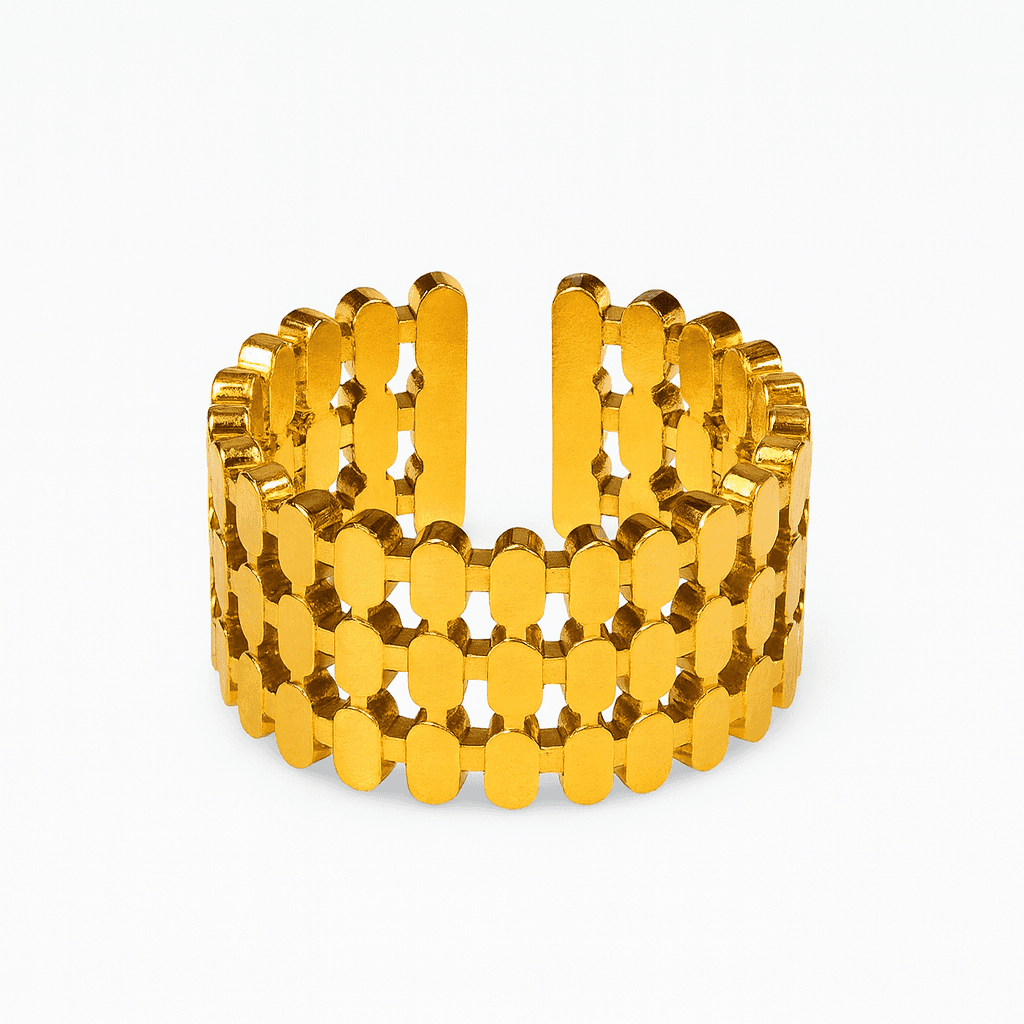 Kushim Geometrical Adjustable Ring