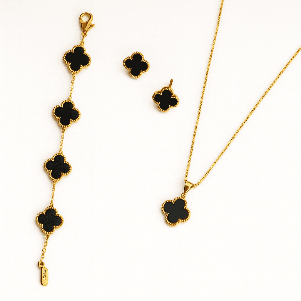 Kushim Black Clover Necklace