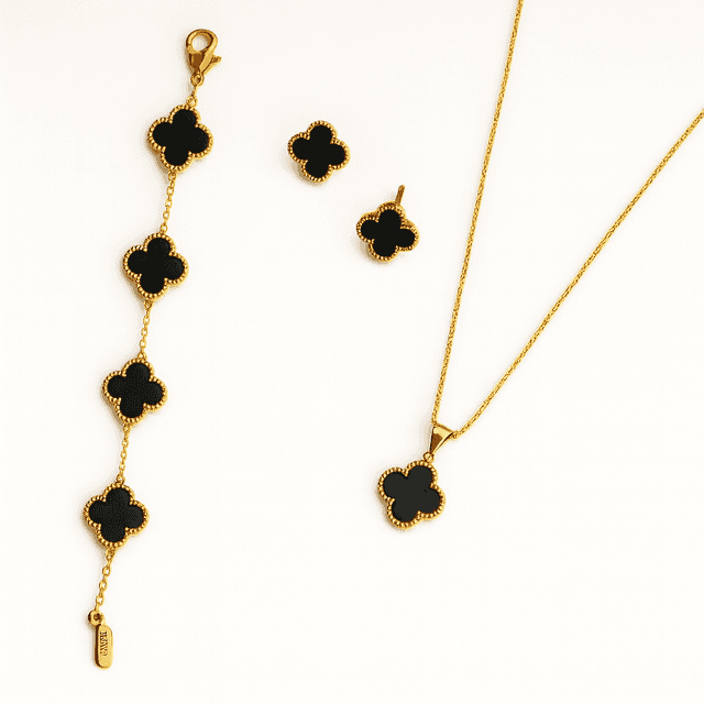 Kushim Black Clover Necklace