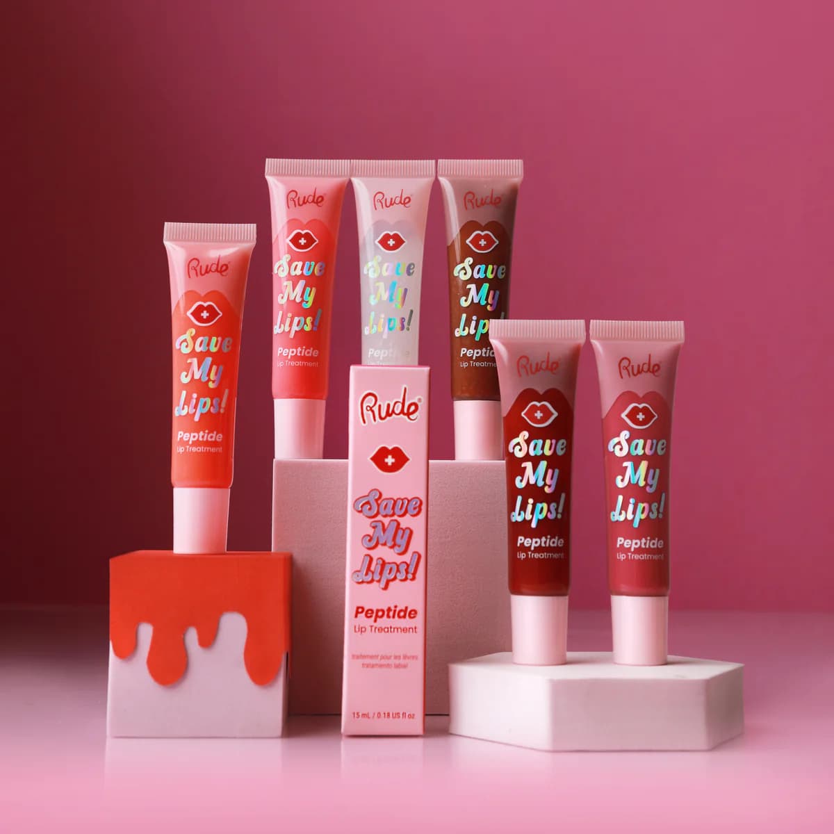 Rude Save My Lips Peptide Lip Treatment - TESTER
