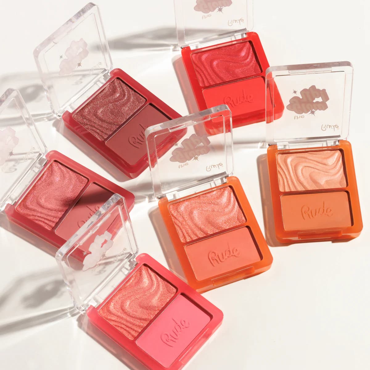 Rude The Glow Up! Matte & Shimmer Blush Duo - TESTER