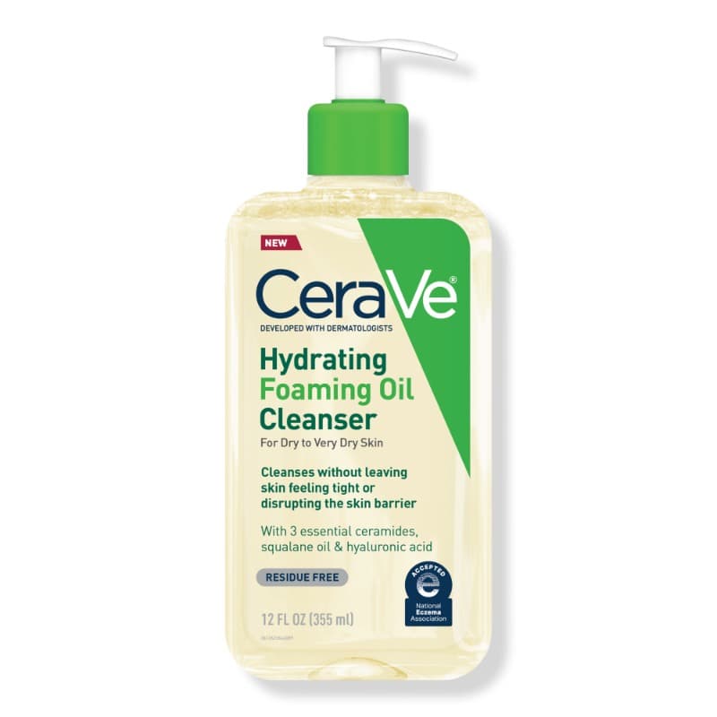 CeraVe Hydrating Foaming Oil Cleanser For Dry To Very Dry Skin 355ml details
