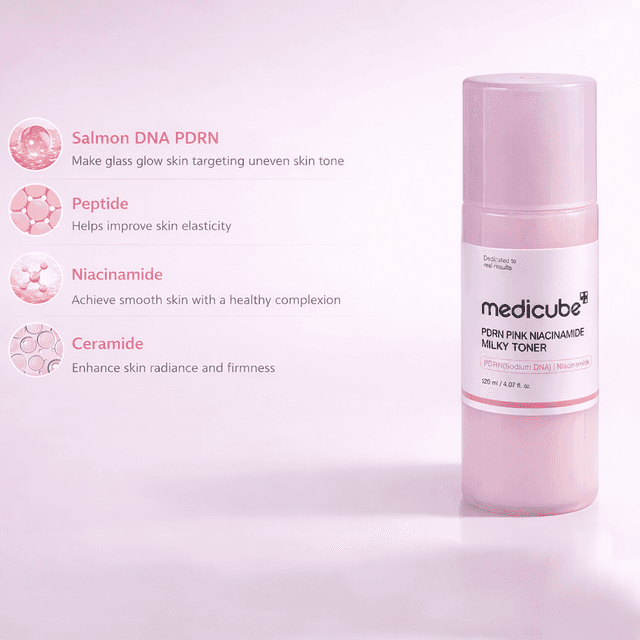 Medicube PDRN Pink Niacinamide Milky Toner 20ml