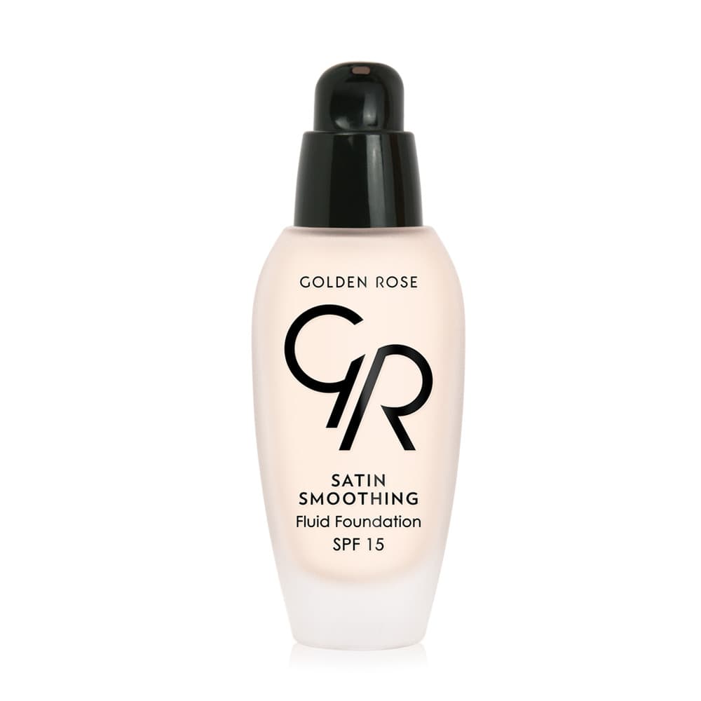 Golden Rose Satin Smoothing Fluid Foundation SPF 15 Vitamin E 34ml
