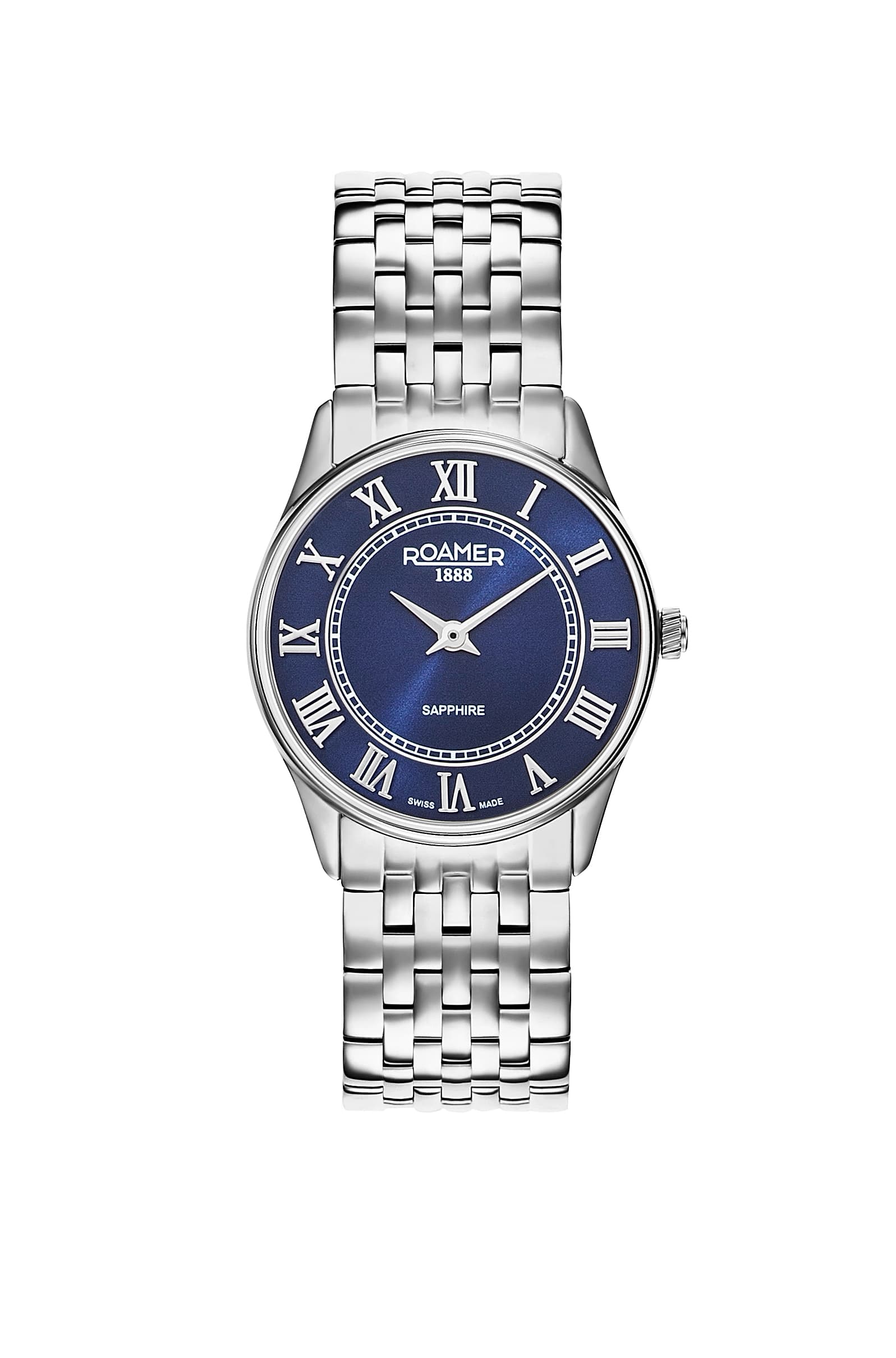 Roamer Ladies Quartz Stainless Steel Watch 520820 41 45 50 Blue