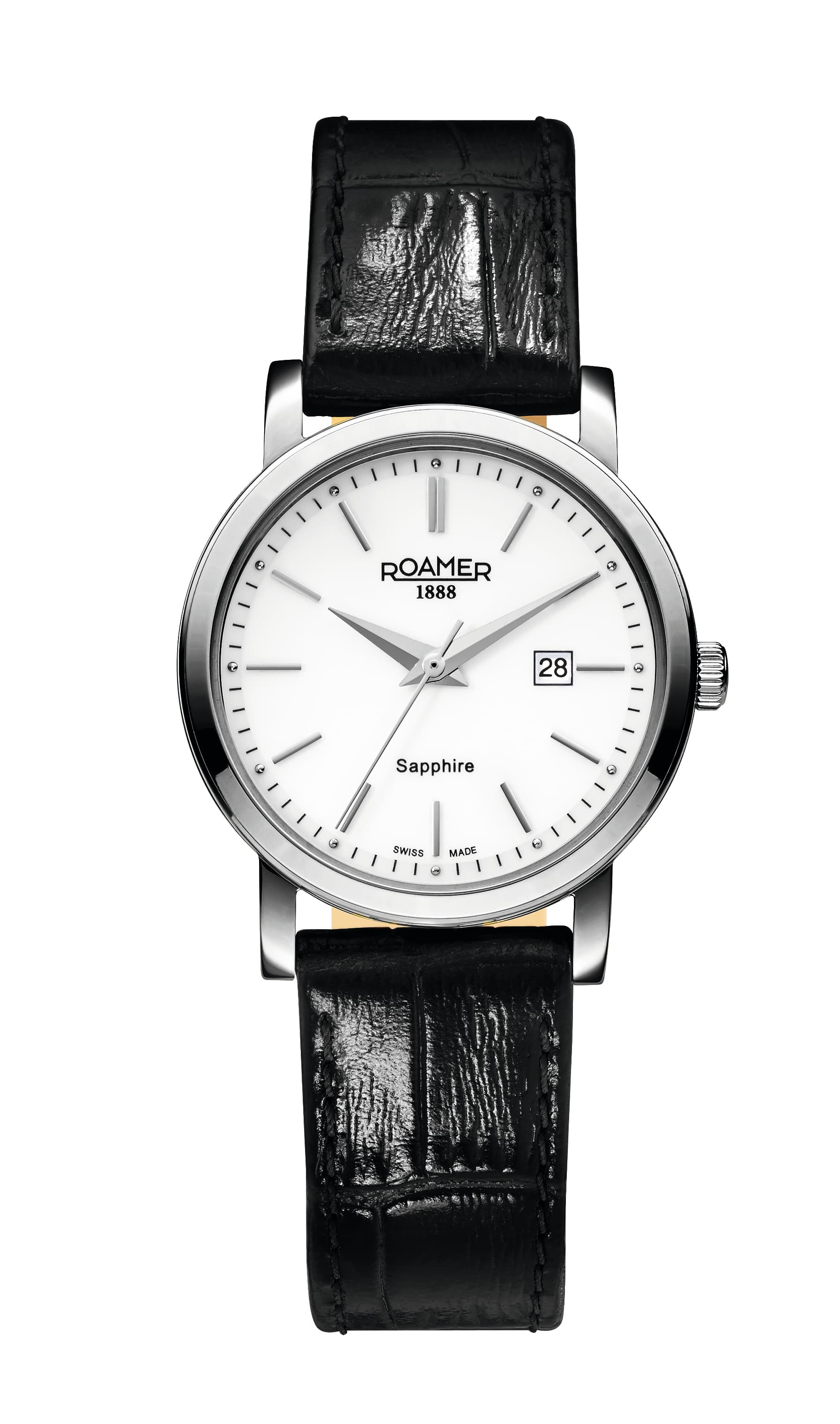 Roamer Ladies Quartz Genuine Leather Watch 709844 41 25 07 White