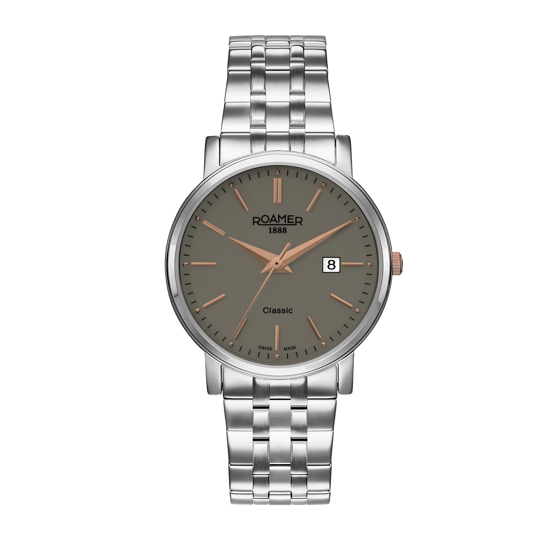 Roamer Gents Quartz Stainless Steel Watch 709856 41 65 70 Dark Green