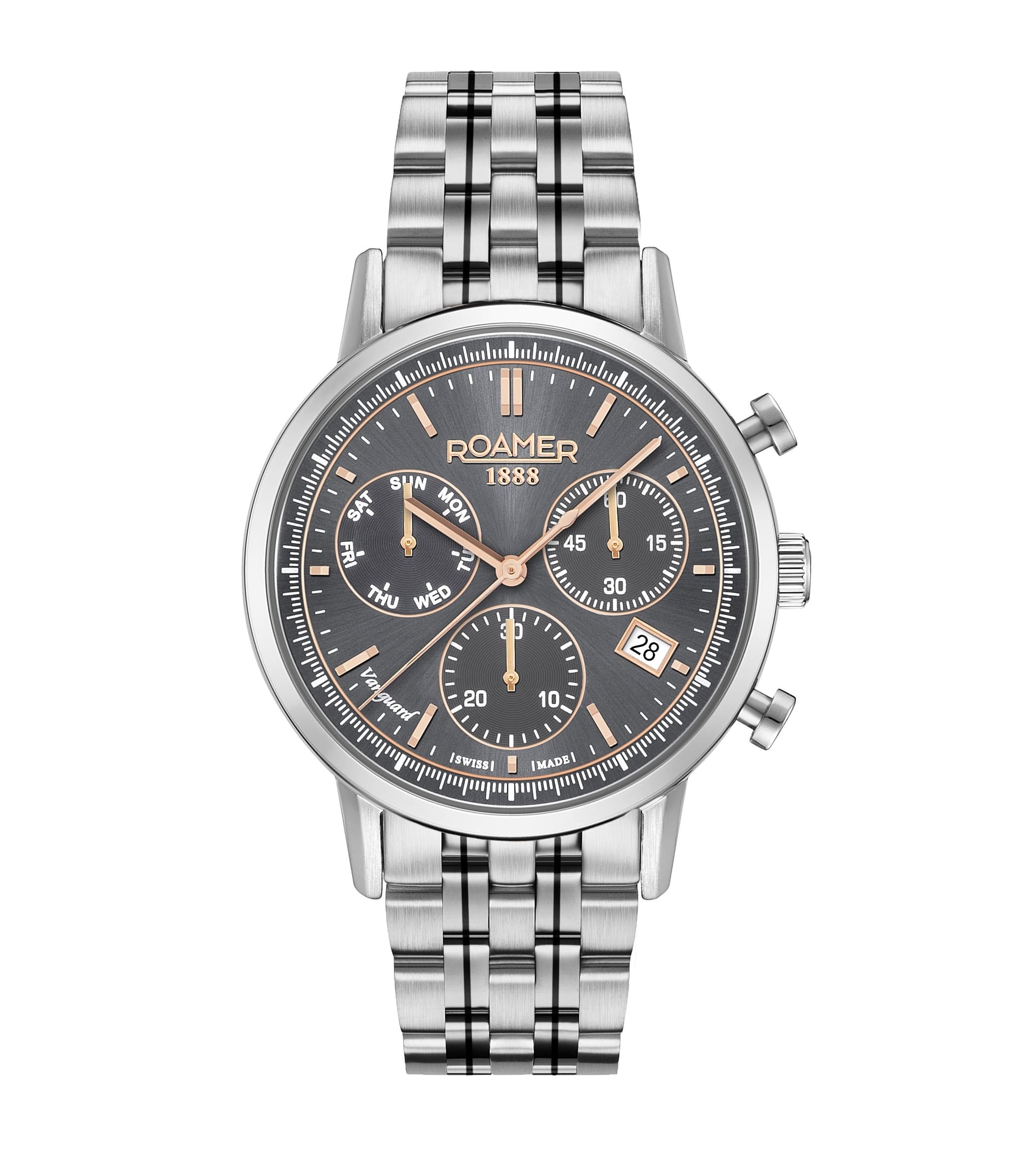 Roamer Gents Quartz Stainless Steel Watch 975819 41 05 90 Black