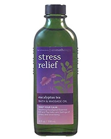 Bath and Body Works Stress Relief Eucalyptus Tea Bath Massage Oil