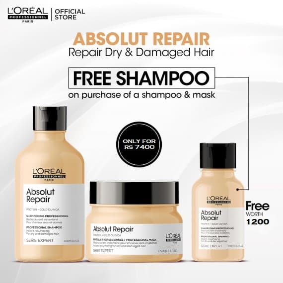 Absolute Repair Two Shampoos are Better Than One
