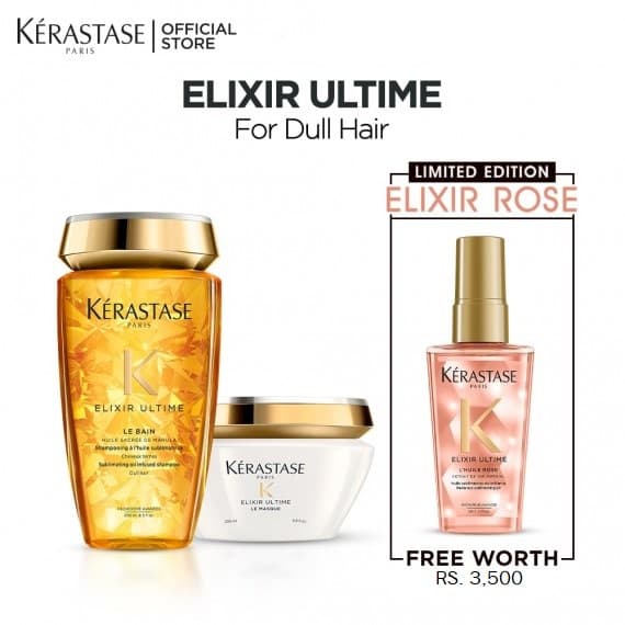 Elixir for Shiny Hair - Buy a Shampoo & Mask, Get Rose Elixir Oil Free