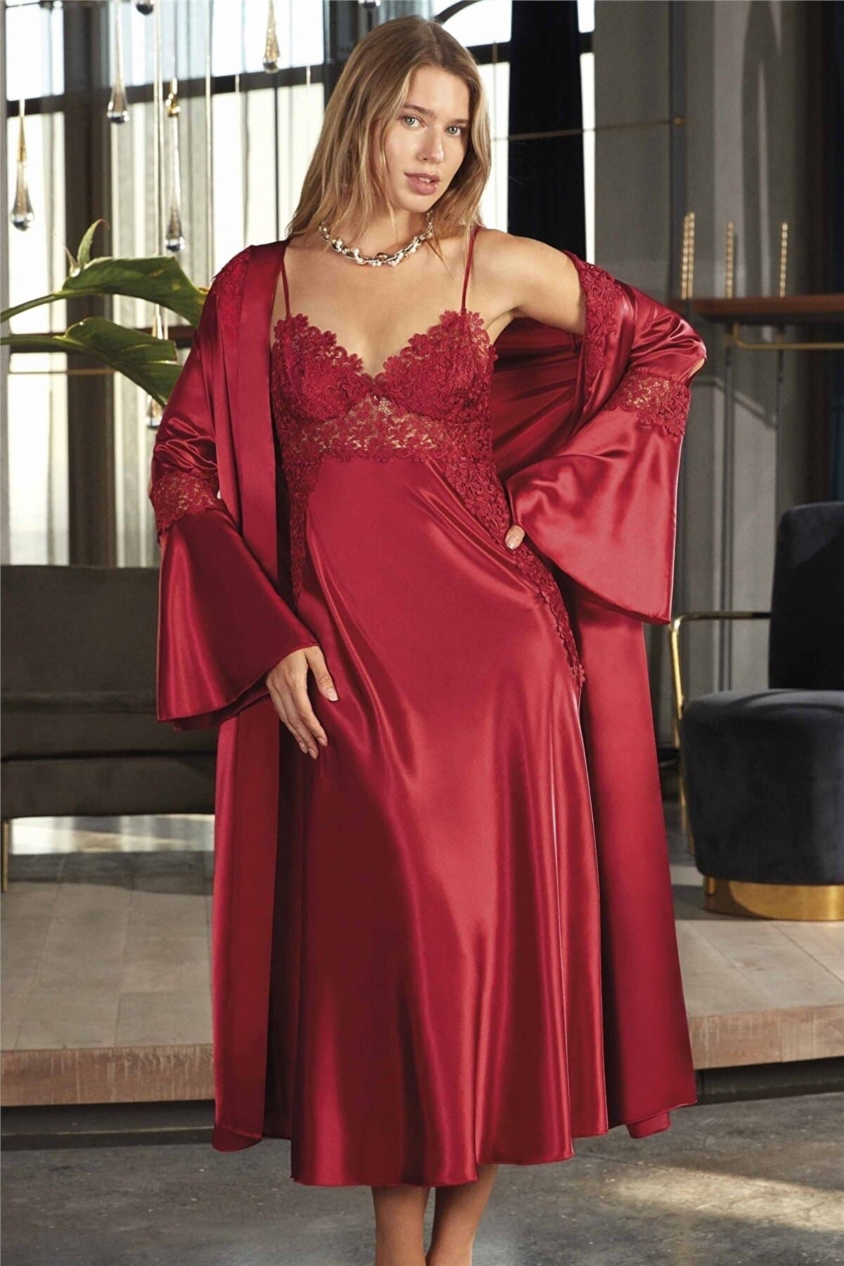 Nurteks Nightgown & Robe Set 5196