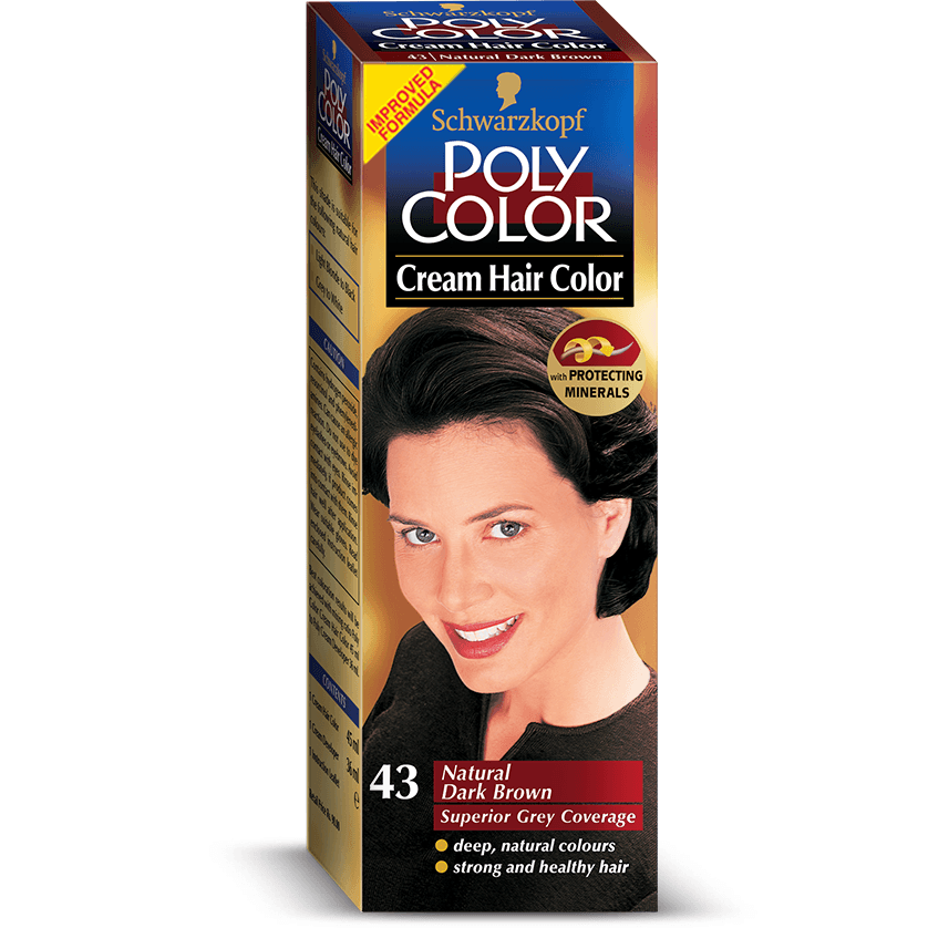 Stilllman's Poly Color Cream Hair Color with Liquid Oxidizer 43 Natural Dark Brown