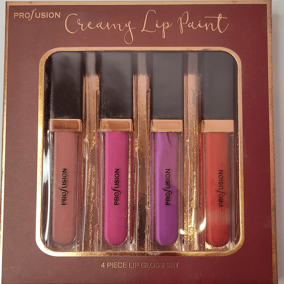 Profusion Cosmetics Creamy 4 Pieces Lip Gloss Set