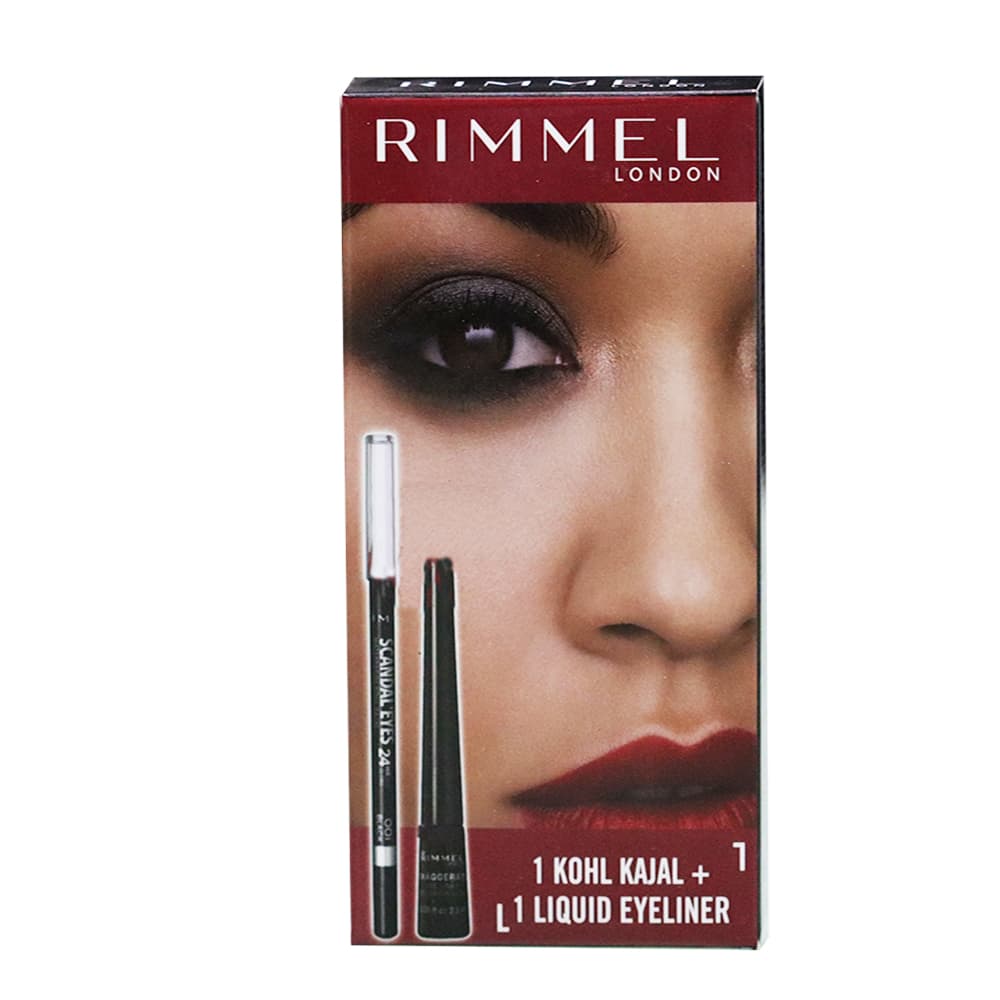 Rimmel 1 Khol Kajal + 1 Liquid Eyeliner Set