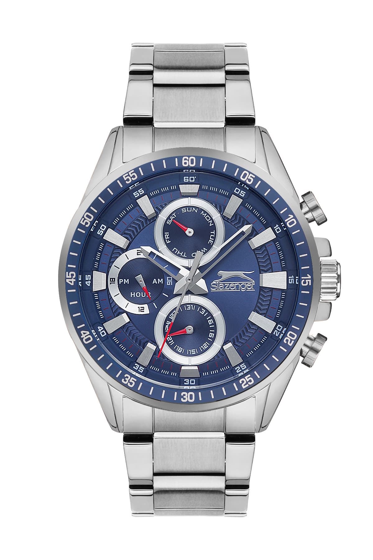 Slazenger Gents Stainless Steel Watch SL.9.6342.2.01 Blue