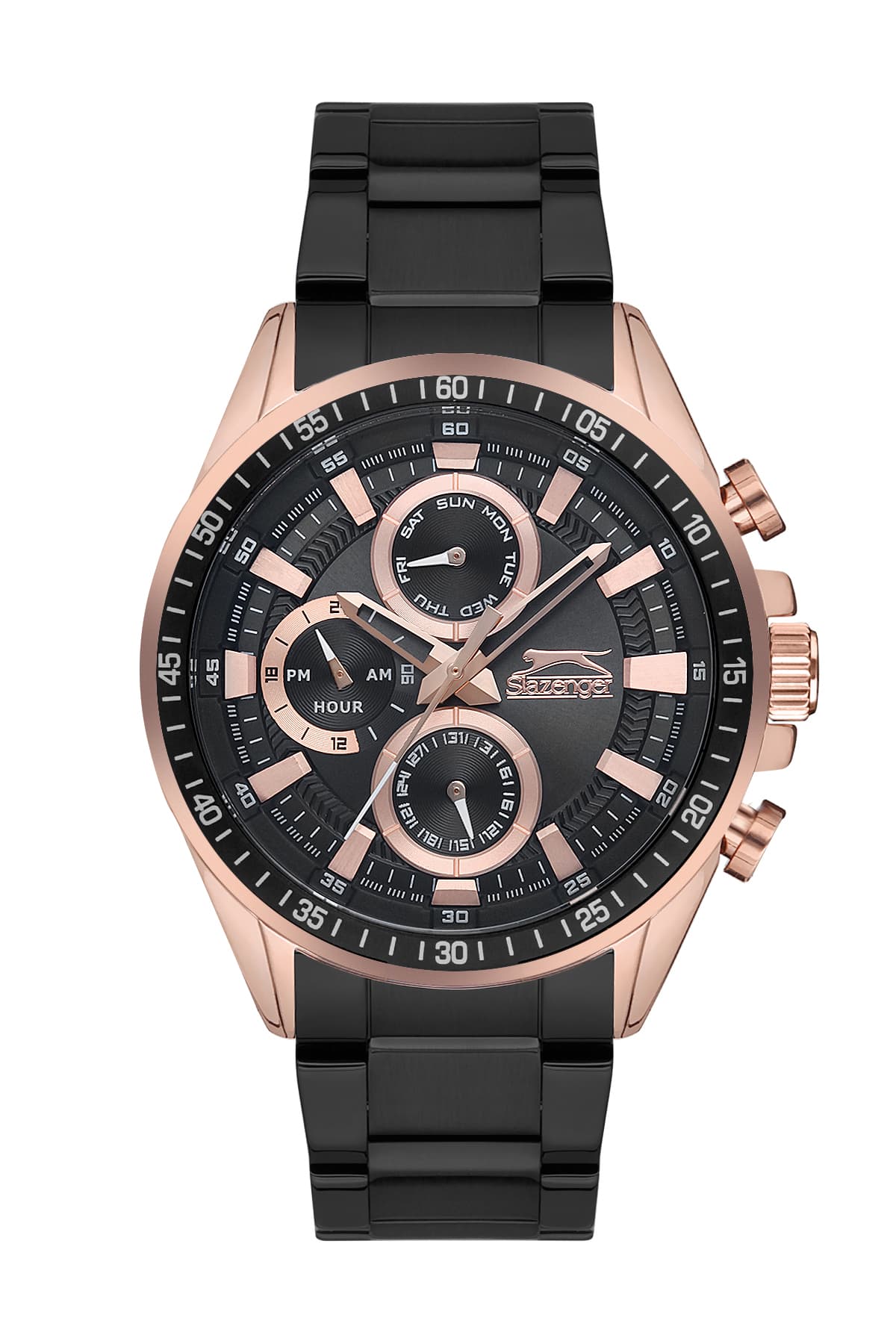 Slazenger Gents Stainless Steel Watch SL.9.6342.2.02 Black