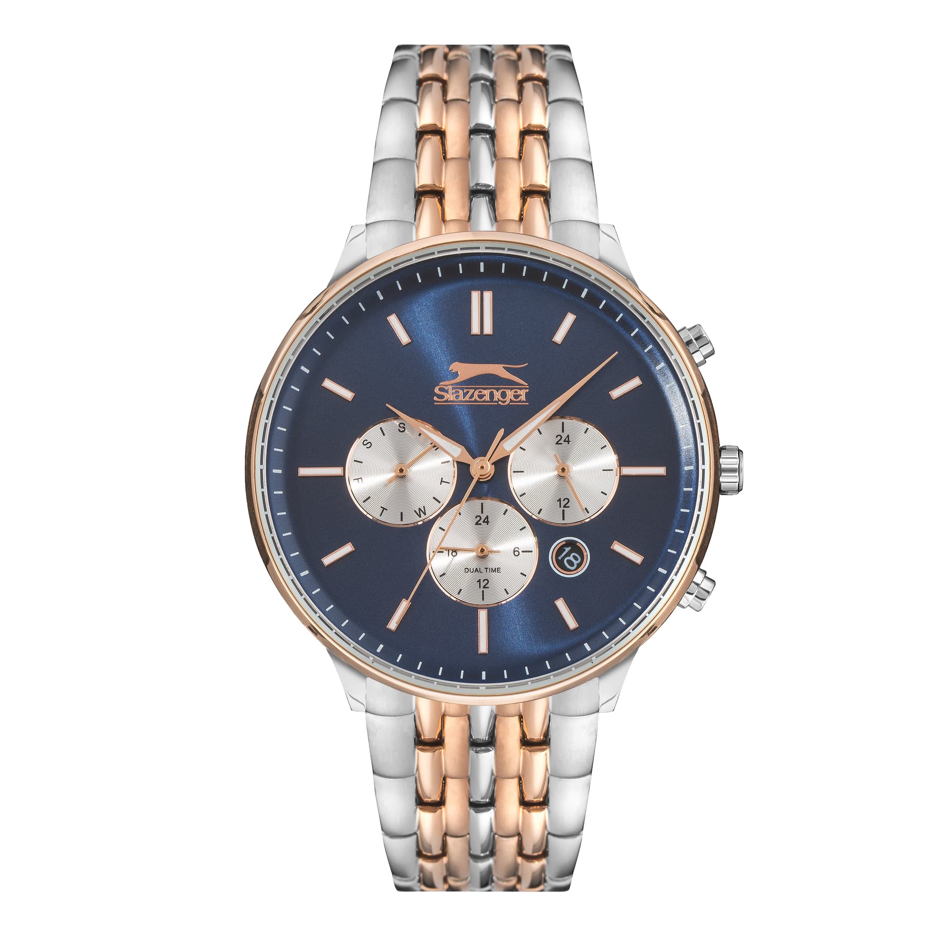 Slazenger Gents Stainless Steel Watch SL.9.6344.2.03 Blue