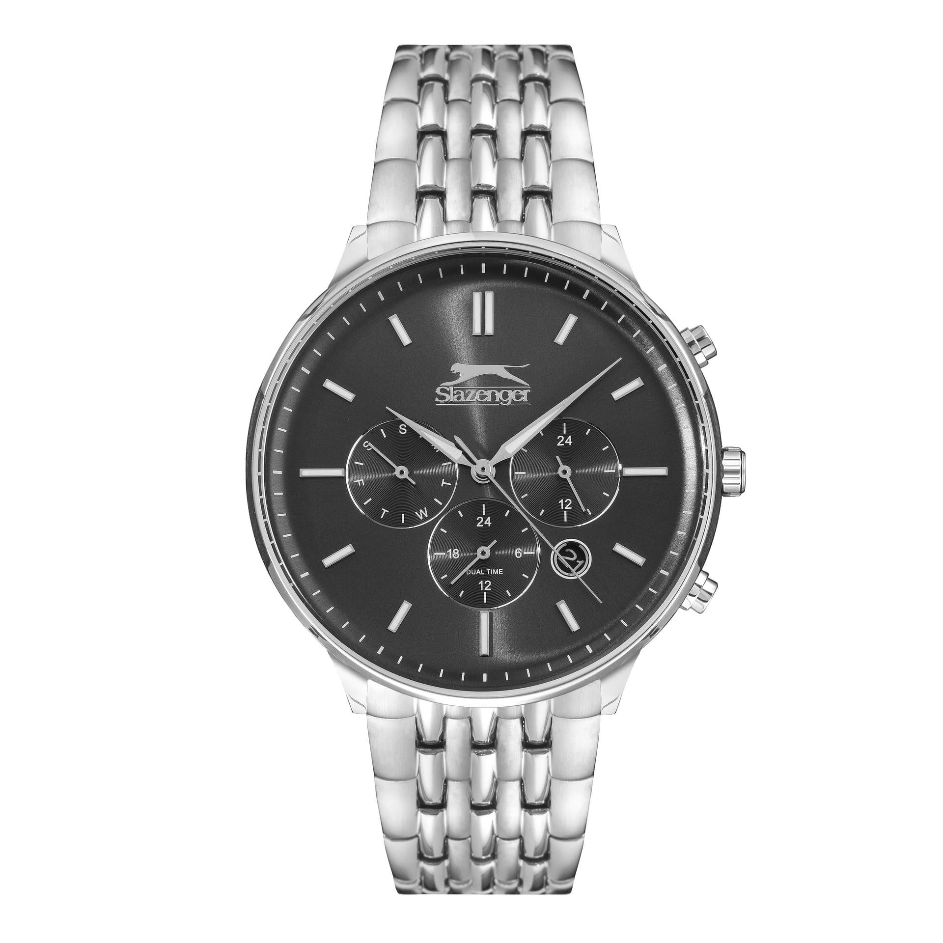 Slazenger Gents Stainless Steel Watch SL.9.6344.2.04 Grey