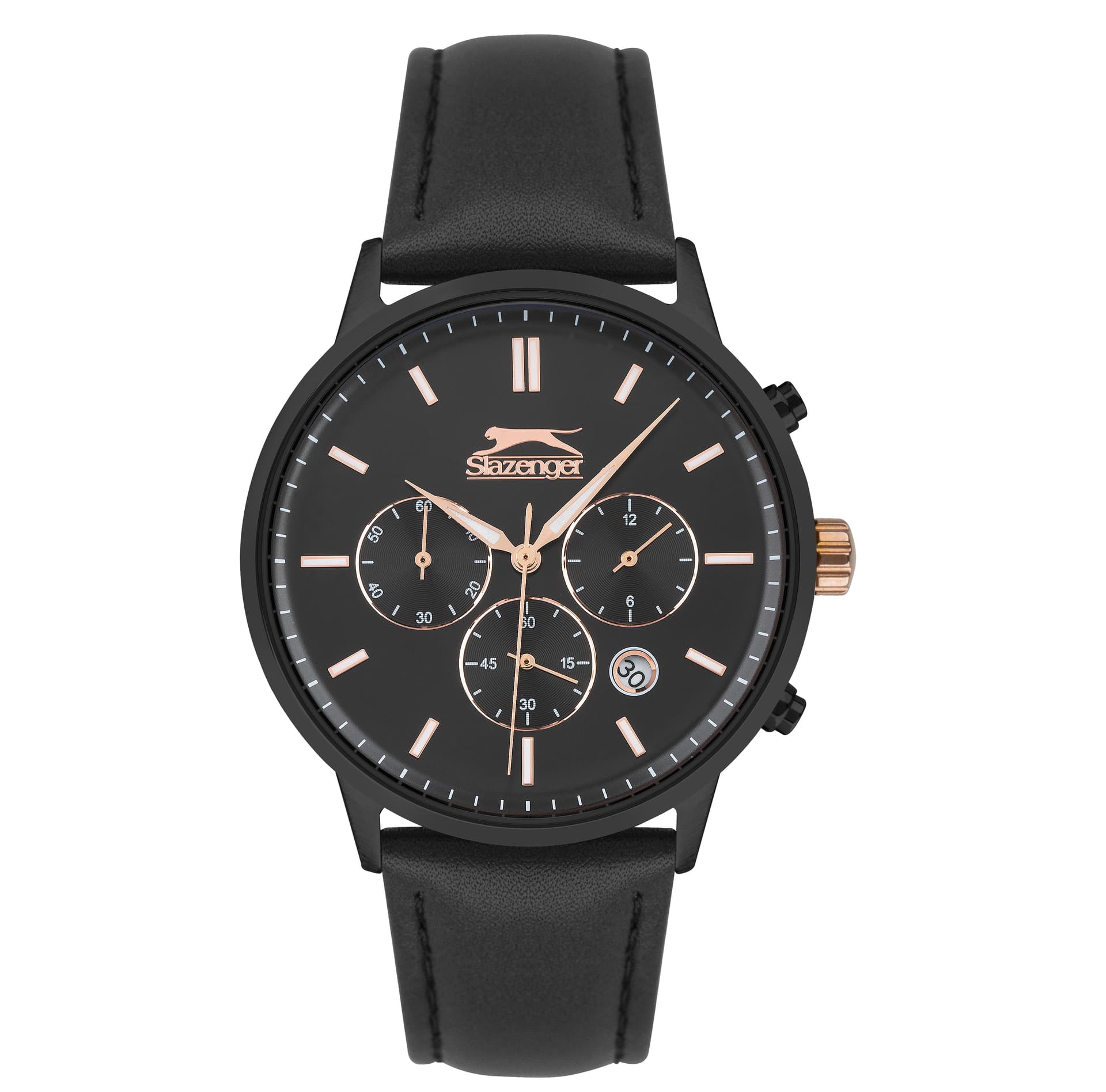 Slazenger Gents Stainless Steel Watch SL.9.6346.2.01 Black