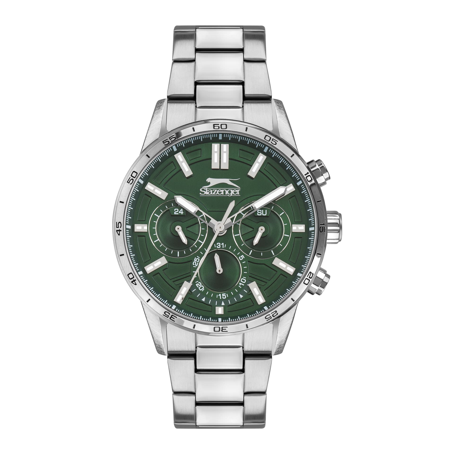 Slazenger Gents Stainless Steel Watch SL.9.6372.2.04 Green