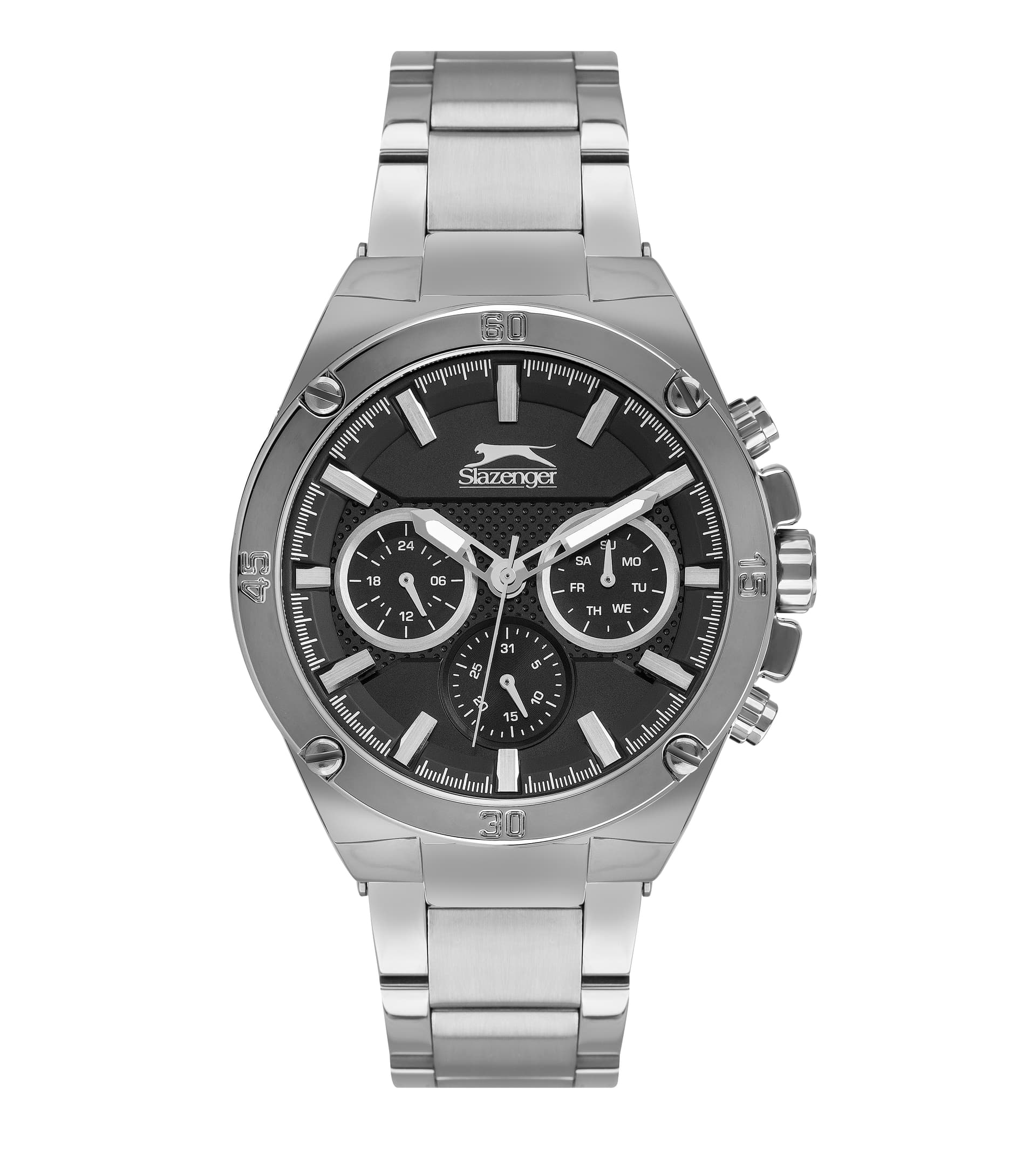 Slazenger Gents Stainless Steel Watch SL.9.6377.2.01 Black
