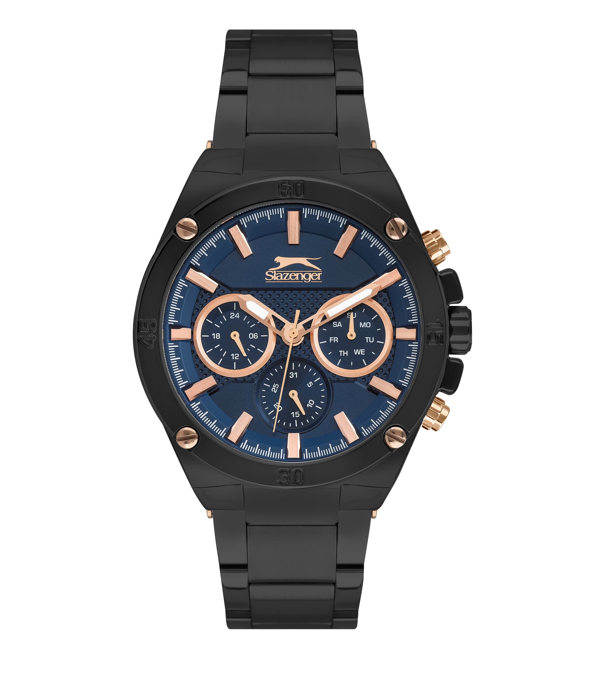 Slazenger Gents Stainless Steel Watch SL.9.6377.2.02 Blue