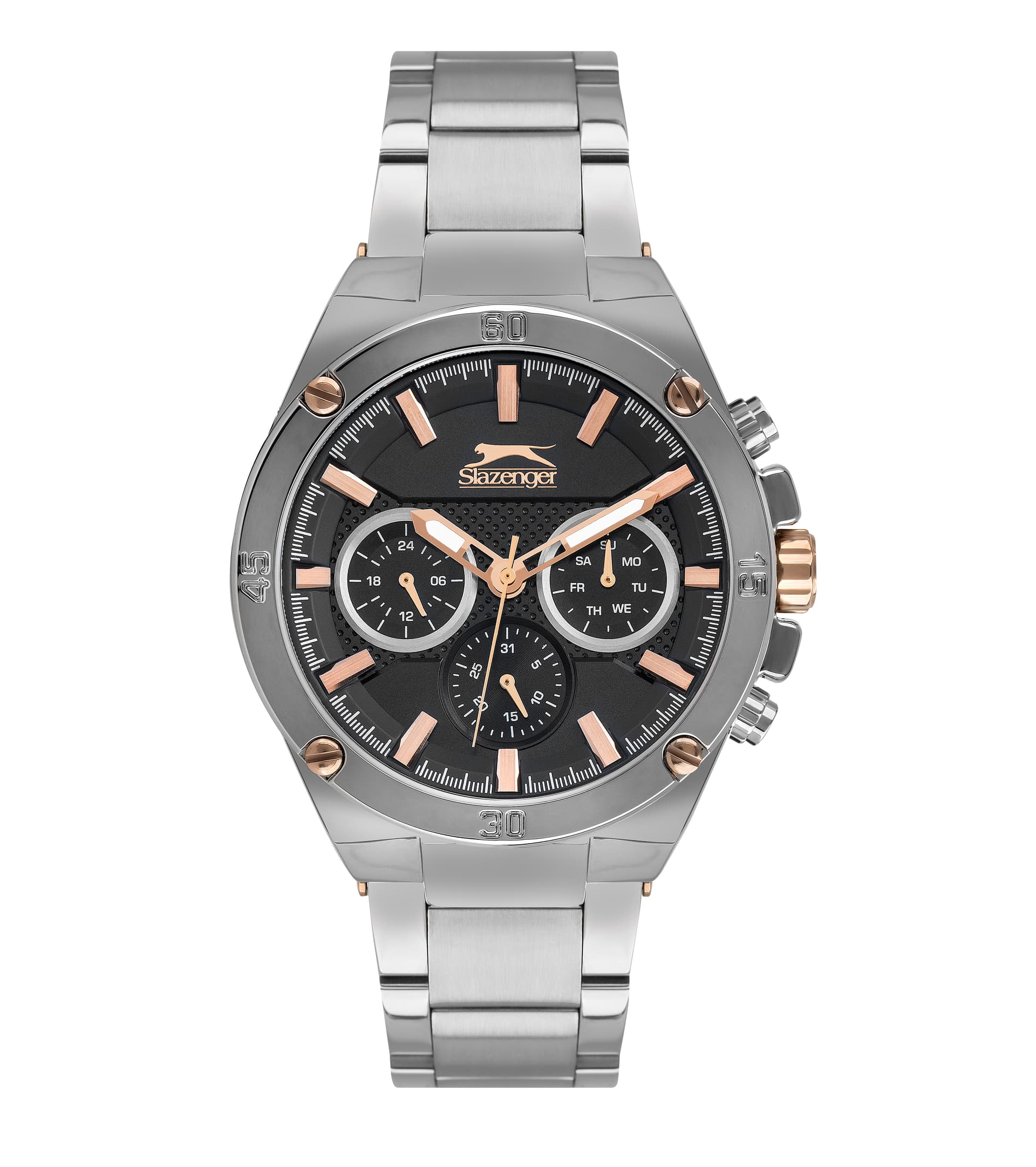 Slazenger Gents Stainless Steel Watch SL.9.6377.2.03 Black