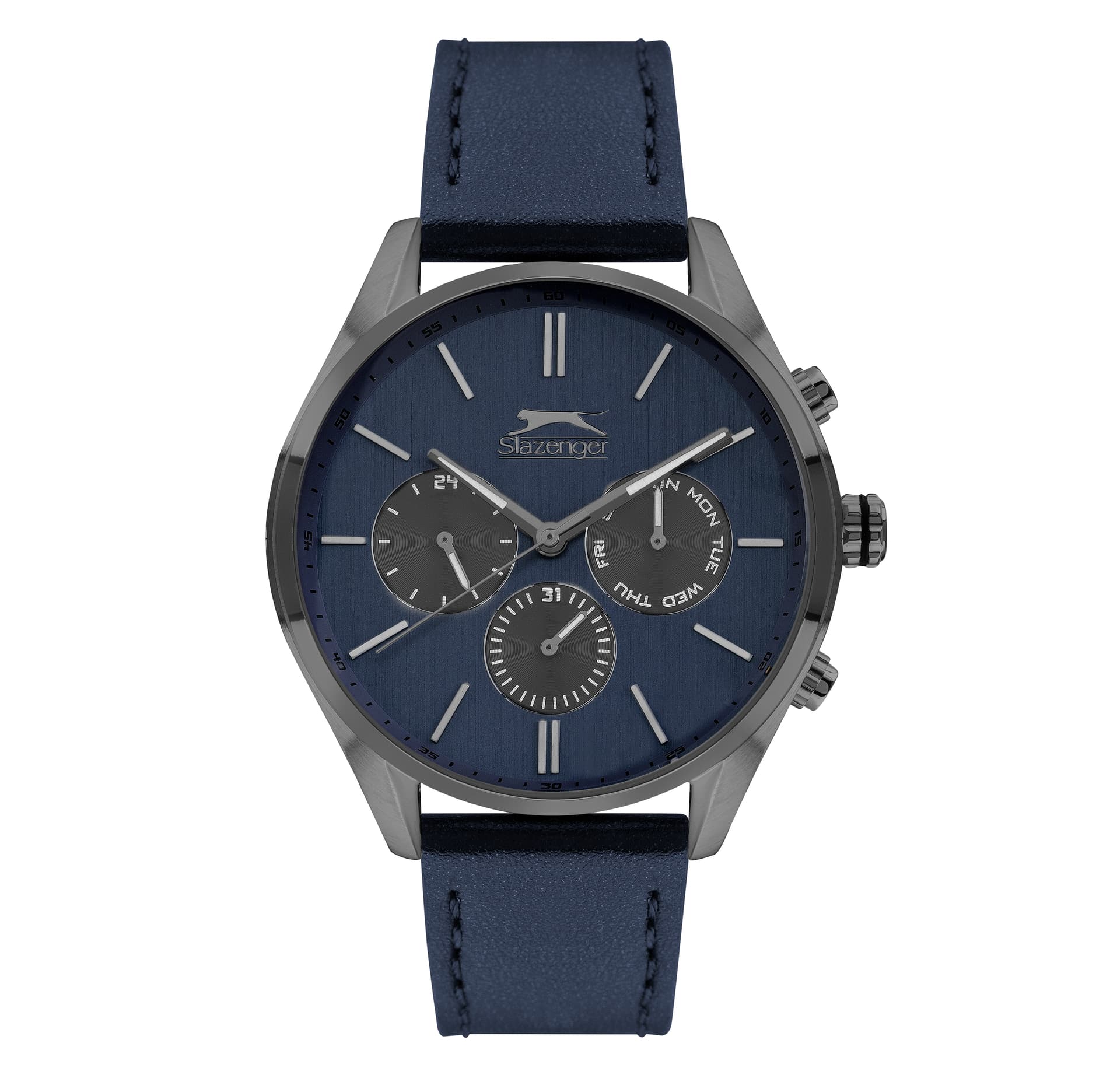 Slazenger Gents Stainless Steel Watch SL.9.6378.2.03 Blue