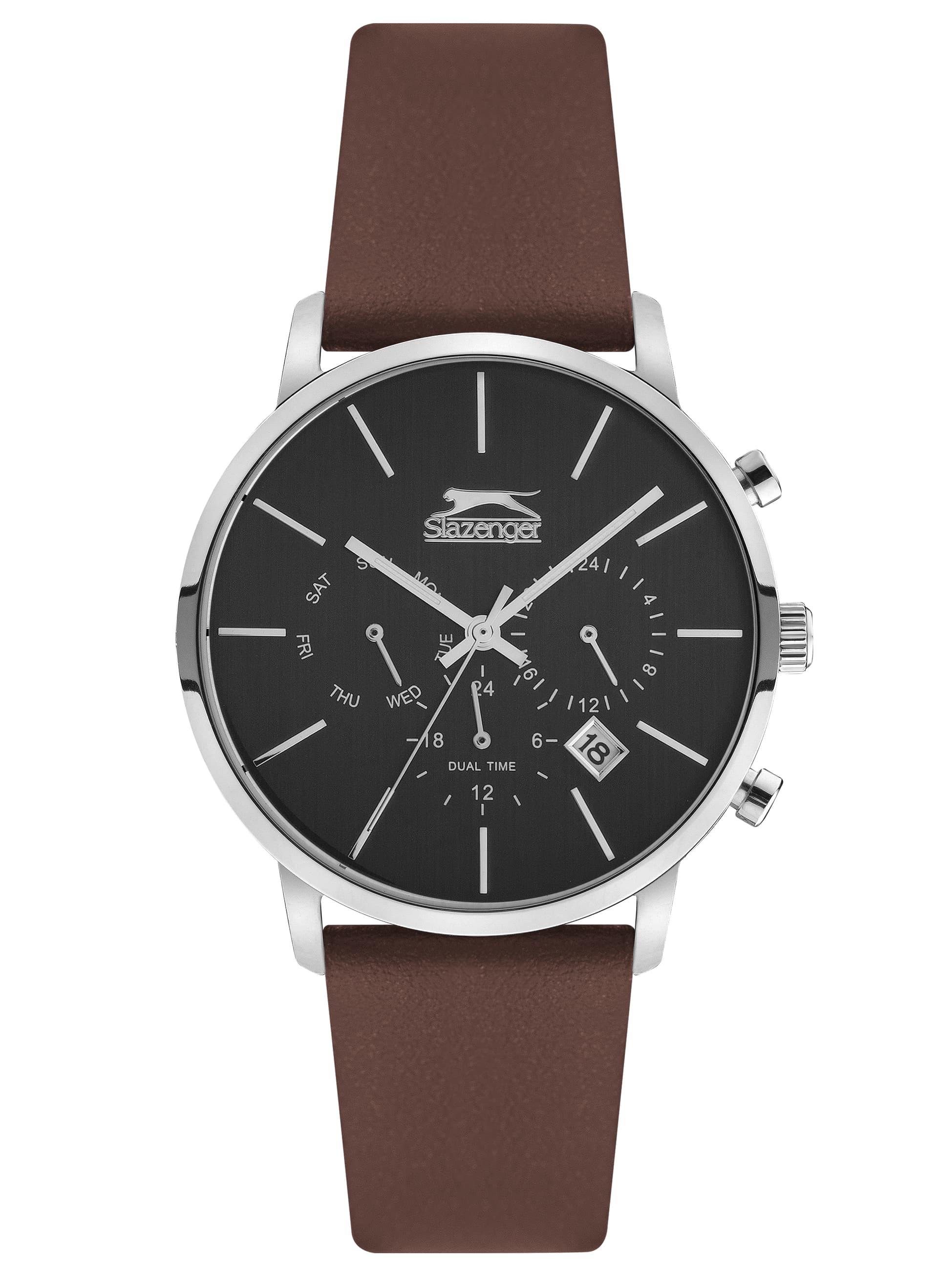 Slazenger Gents Stainless Steel Watch SL.9.6382.2.05 Black